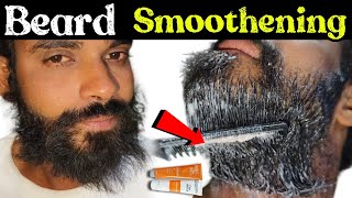 How To Straight Beard At Home | Men&#39;s Beard Straightening / Grooming |Curly to Straight Hair At Home