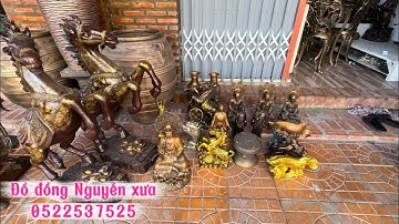 Ngày 30/11 Cặp ngựa mã đáo _ Bộ tam thanh _ Cá Ngân Long _  #đồcổ #đồđồng#đồđồngNguyễnXưa