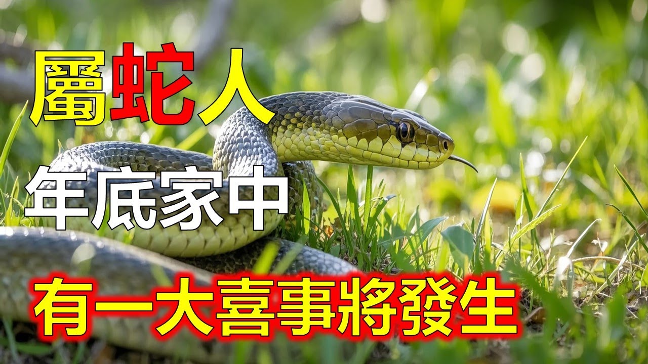 屬蛇人，年底家中有一大喜事將發生。#2026蛇#生肖蛇