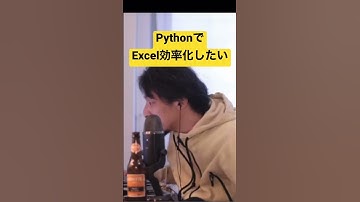 【ひろゆき】経理の業務、PythonでExcel効率化したい #ひろゆき #ひろゆき切り抜き