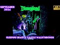 Sleeping Beauty Castle Walkthrough Disneyland Resort | Disneyland 2024 [4K]