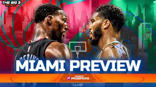 What to Expect From Celtics First Round Matchup vs Heat | BIG 3 NBA Podcast