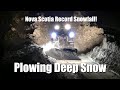 Record breaking stormclearing the roadssnow plowingnova scotia