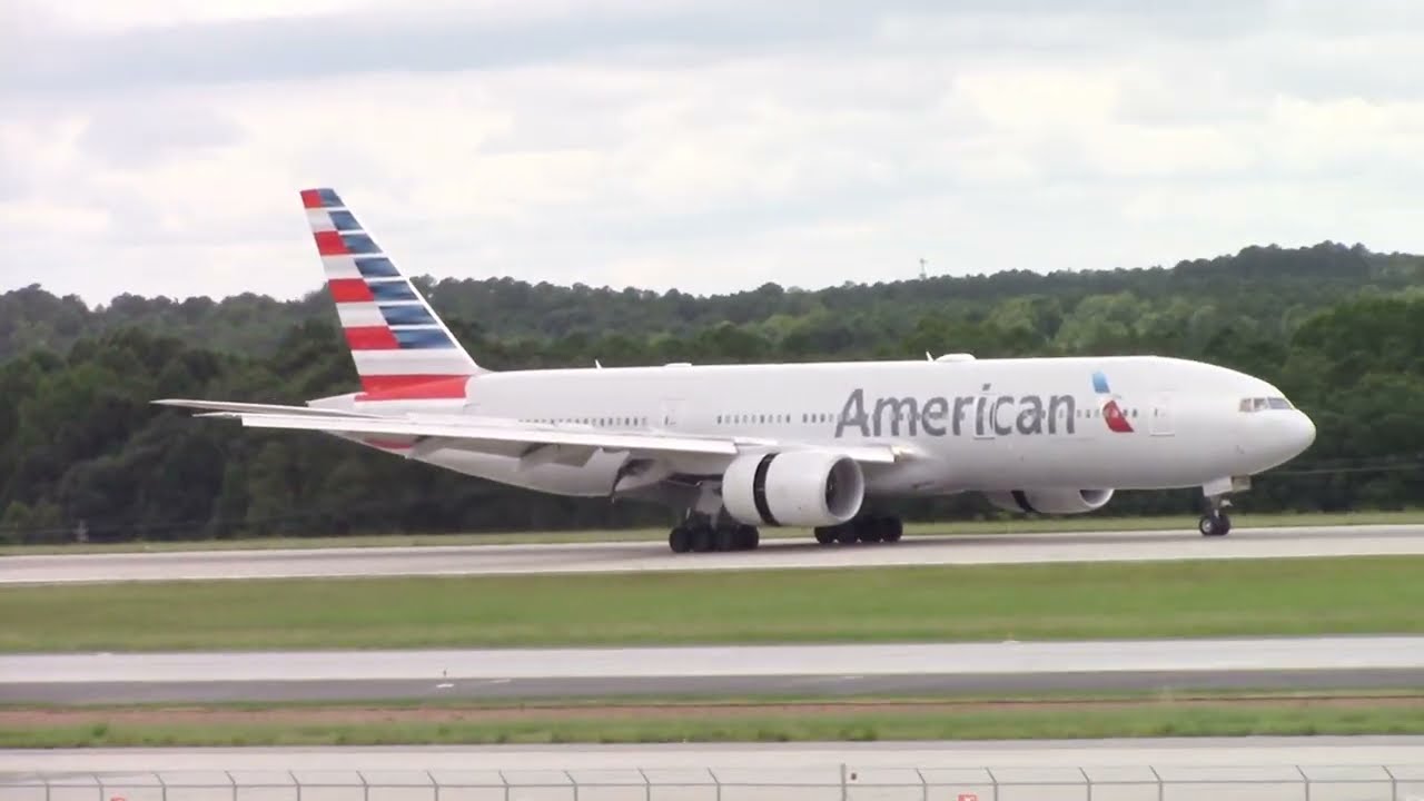 American Airlines 777 LHRRDU 8202022 YouTube