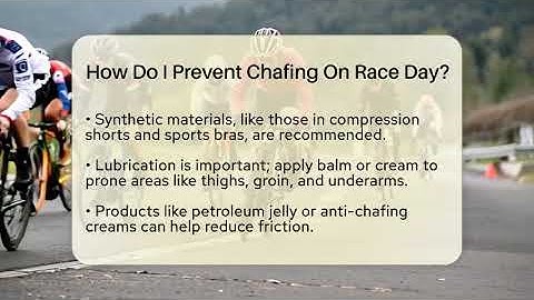 How Do I Prevent Chafing On Race Day? - Running Beyond Limits