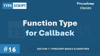 Celebrity #16 Function Type for Callback | TypeScript Basics & Data Types | A Complete TypeScript Course Wealth