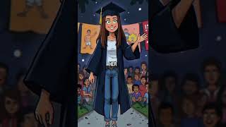 She went to graduation with a DARK secret... 🎓😱