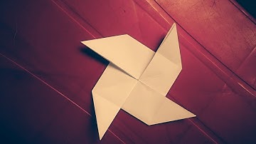 Gấp giấy Origami: How to Make an Origami pinwheel - Hướng dẫn Gấp chong chóng giấy