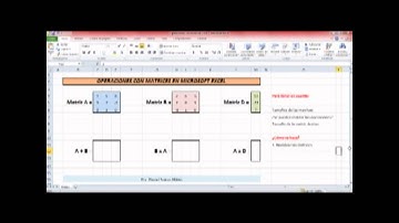 ¿Cómo sumar, restar y multiplicar Matrices en MS Excel?