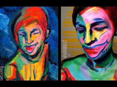 Abstract Face Painting Tutorial! - YouTube