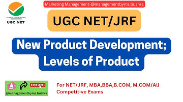 New Product Development & Levels of Product |UGC NET JRF, MBA, BBA, M.COM, B.COM