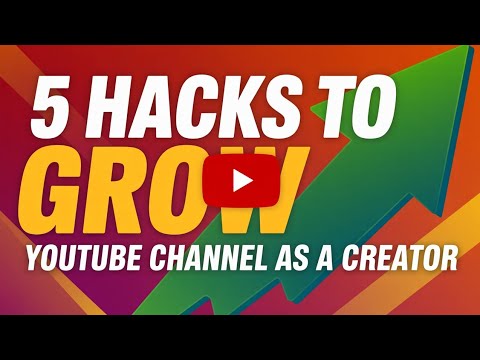5 hacks to grow YouTube channel as a content creator 2026 - YouTube