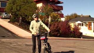 Novalee Riding the A2B Electric Bike