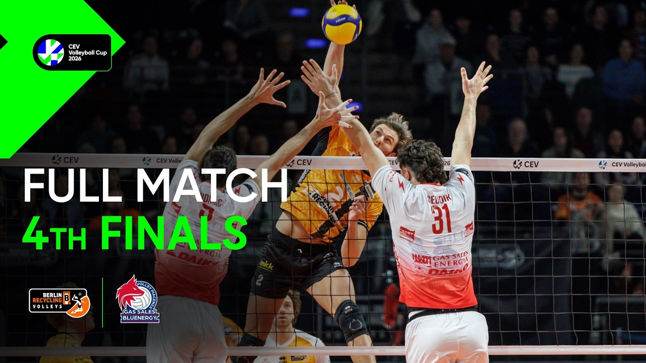 LIVE | BERLIN Recycling Volleys vs. Gas Sales Bluenergy PIACENZA | CEV Volleyball Cup 2026 | Men