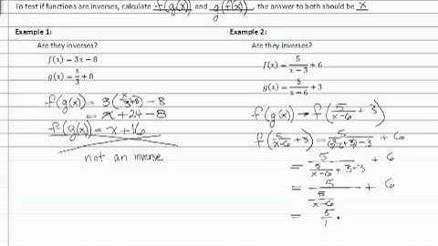 17.3a Show Functions are Inverses