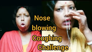 nose 👃 blowing challenge #coughing challenge video...
