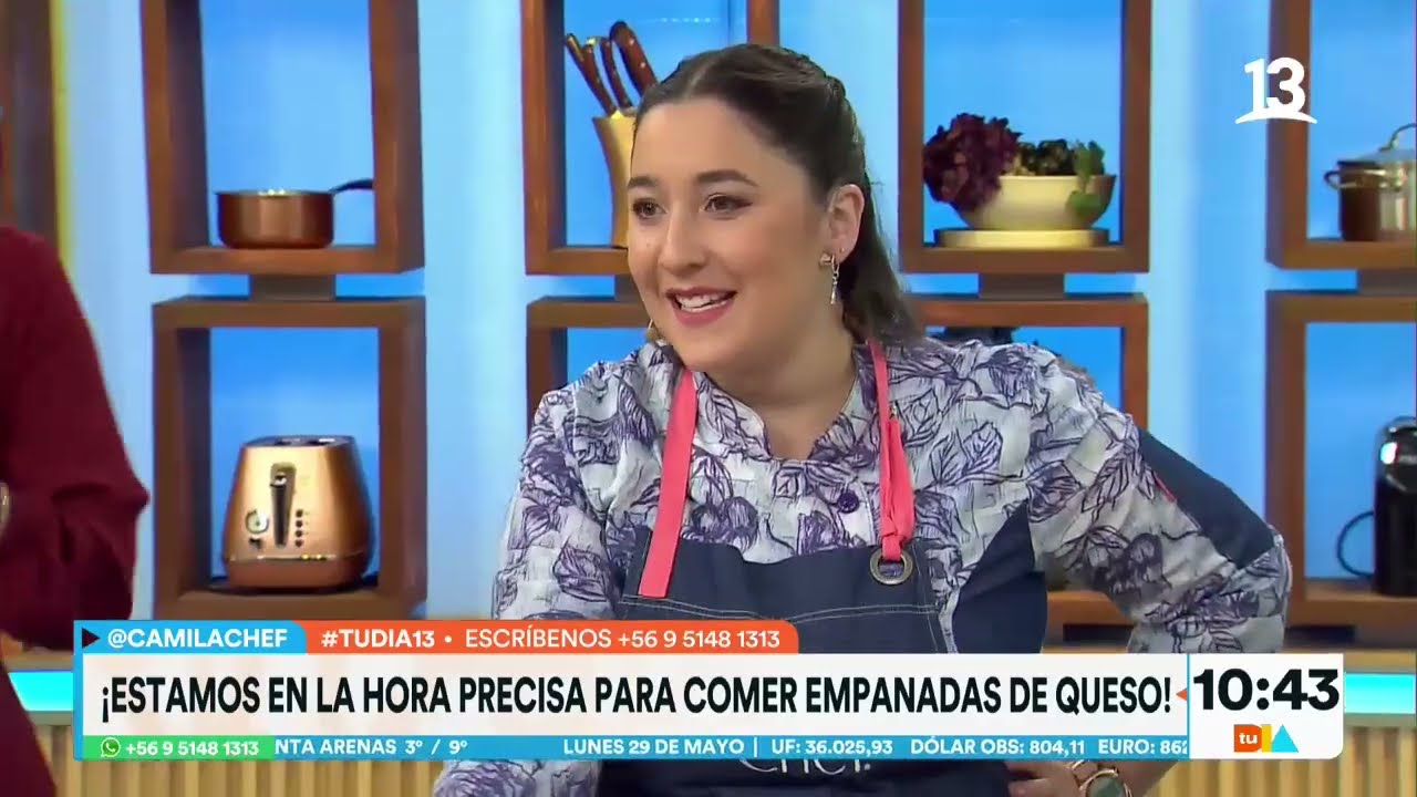 Empanadas de queso: Cami chef explica exquisita preparación. Tu Día, Canal 13