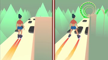 Sky Roller 👧⛸️🌃 All Levels Gameplay Trailer Android,ios New Game