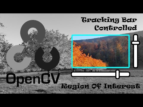OpenCV Tracking Bar Controlled Region Of Interest
