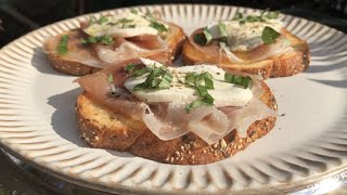 Make The Perfect Prosciutto Crostini Appetizer In minutes 2 Easy Prosciutto Appetizers Quick No Cook Party Snacks
