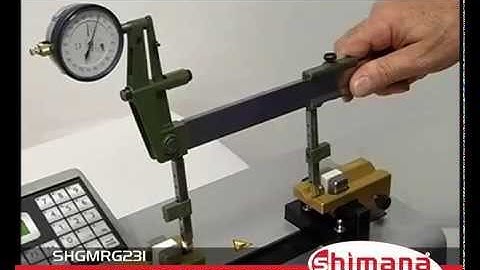 Bar caliper: zeroing of the instrument