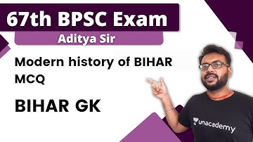 Modern history of BIHAR MCQ | BIHAR GK | BPSC Exam | Aditya BaiBhav
