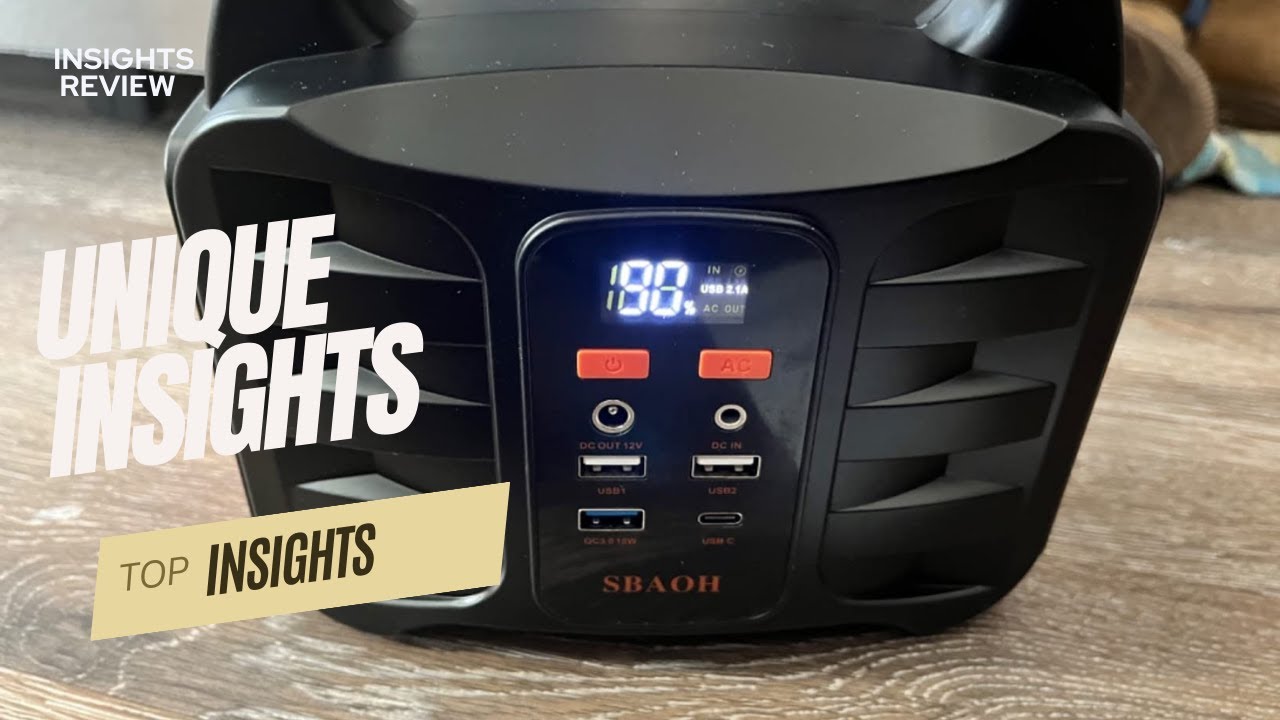 the SBAOH T101 Portable Power Station | Important details - YouTube