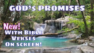 GOD&#39;S PROMISES // FAITH // STRENGTH IN JESUS // WITH WORDS ON SCREEN