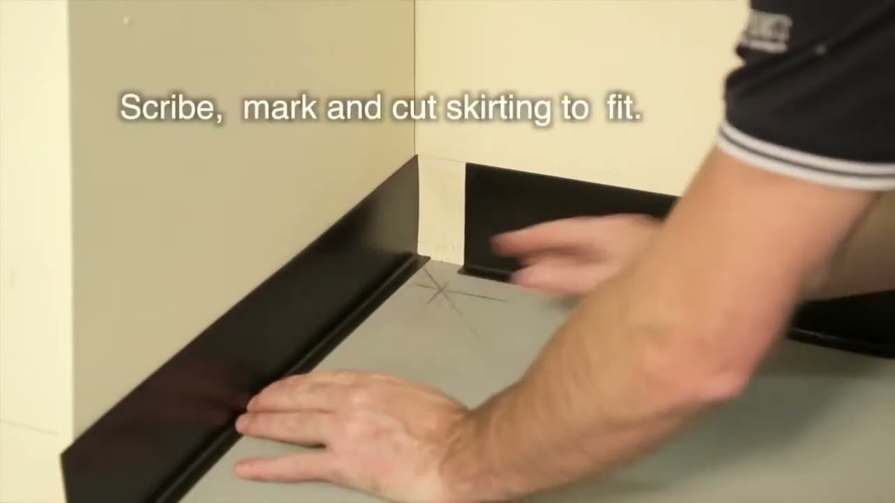 How to install sit on skirting pvc using Grabfast gold Gemini adhesives vinyl flooring carpet tiles