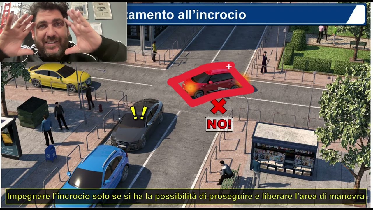 In vicinanza o in corrispondenza degli incroci