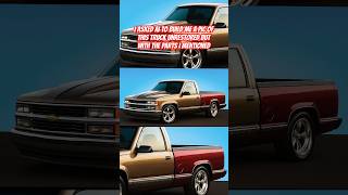 Asked AI to build me a pic of my son’s Chevy project truck unrestored with parts n video #automobile