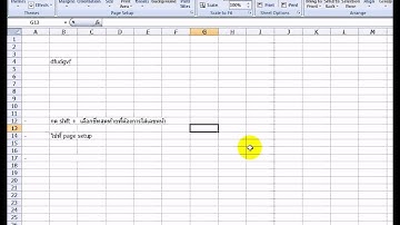 การใส่เลขหน้า Excel 2007 แบบหลายชีท.avi