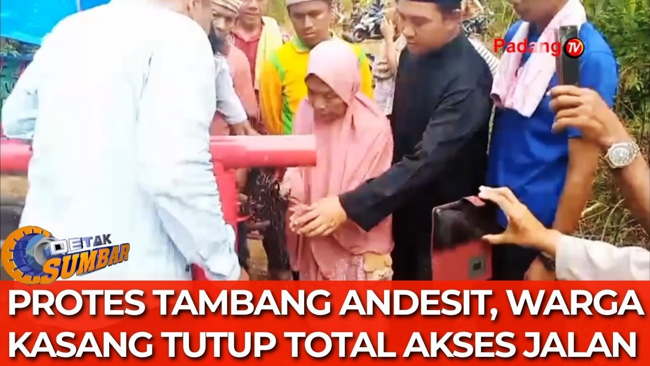 Protes Tambang Andesit, Warga Kasang Tutup Total Akses Jalan