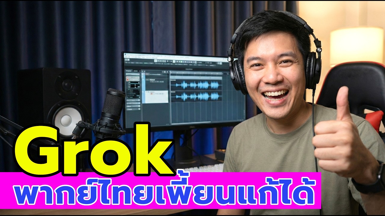 Grok พากย์ไทยเพี้ยน? สอนวิธีปรับแต่งเสียงให้เป๊ะ 100% (ฉบับจับมือทำ)