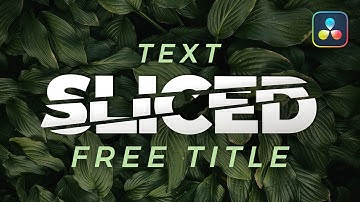 Free Text Slice Title for Davinci Resolve