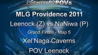 SC2 WoL - MLG Providence 2011 - Leenock vs NaNiwa - Grand Final - Map 5 - Xel'Naga Caverns - Leenock