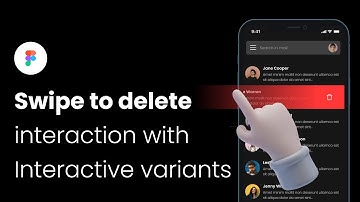 Swipe to delete interaction using @Figma Interactive Variants with source file 🔗