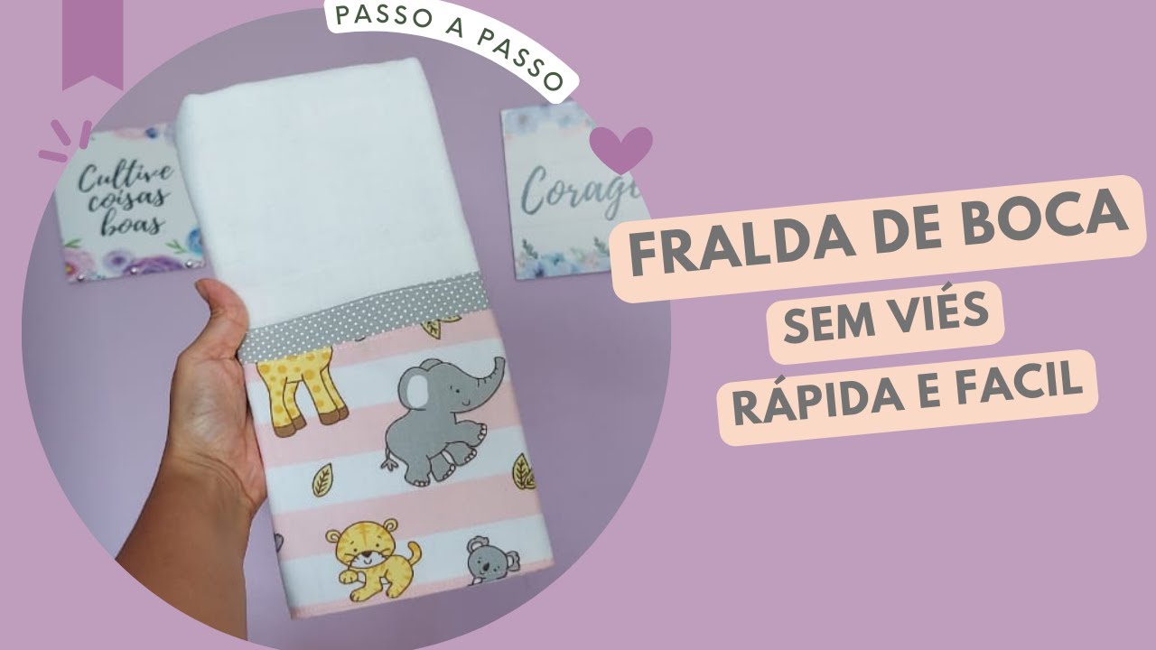Fralda de Boca Fácil  sem VIÉS  - Faça e venda - passo a passo