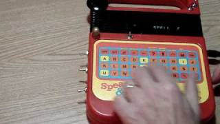 Circuit Bend Speak and Spell - tones/loops/pitch bend demo