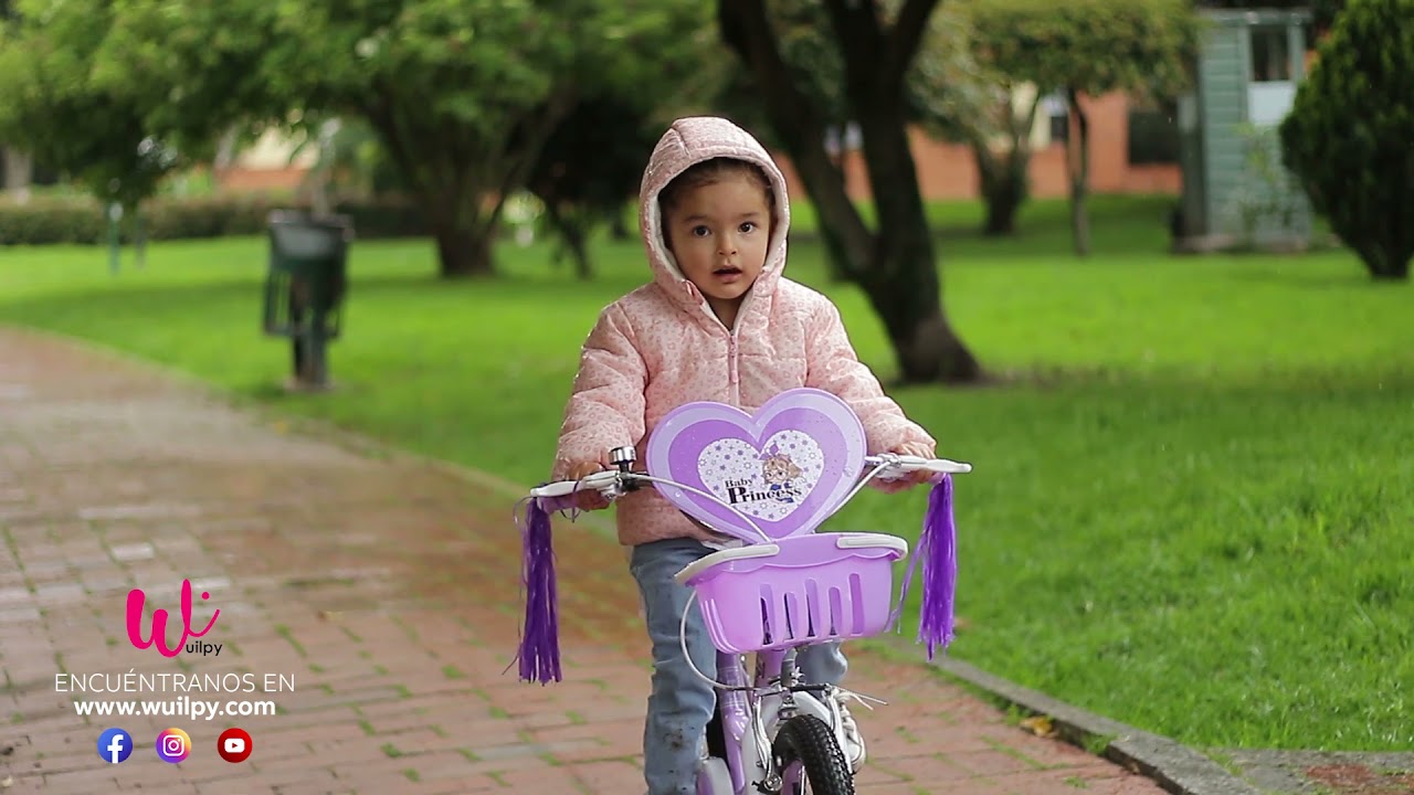 Bicicleta para de a 6 años Wuilpy Baby Princess con Accesorios - YouTube