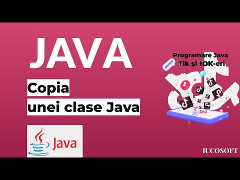 Copia unei clase Java - Primii pași în programare Java pentru amatorii de TikTok
