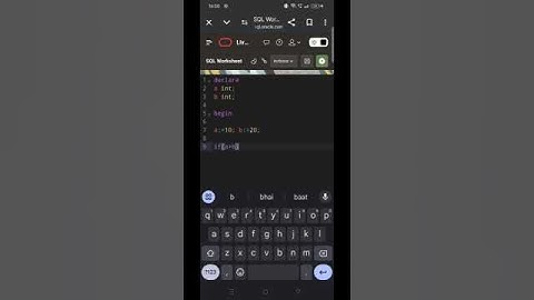 Pl/SQl  If else statement  On Oracle Database...