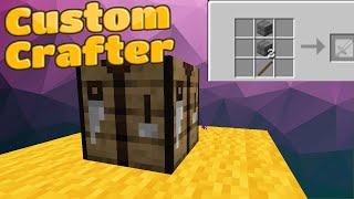 Custom Crafter in Minecraft [Datapack]
