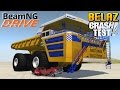 Crushing cars with the worlds largest dump truck belaz 75710