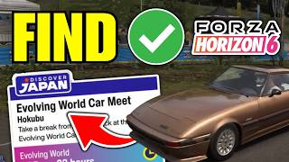 How To Find Hokubu Evolving World Car Meet Location Forza Horizon 6