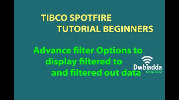 Advance filter Options to display filtered to and filtered out data | Tibco spotfire videos