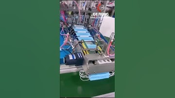 Outer ear loop welding machine with automatic non woven facial mask making production machine