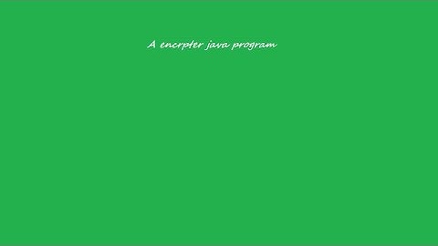 Encoder (A java program to convert text into code)