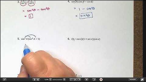 5 1 Simplifying Trigonometric Expressions Part 2 VIDEO Murray