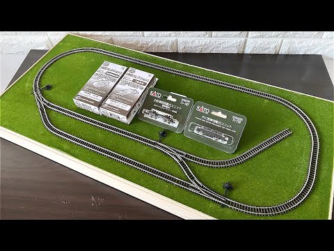 Nゲージ】自作ポイントレール3基搭載のレイアウトベース